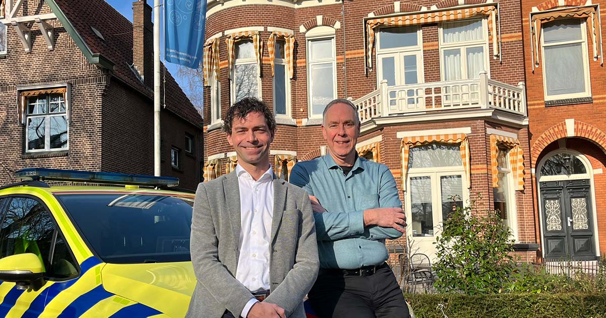 Evert Zandbergen (Enovation) und Anno van Dijken (AZN) für das Büro in Zwolle