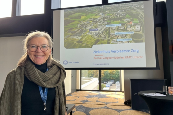 Wilma Bijsterbosch sprak op Connect to Care over transfers bij het UMCU.