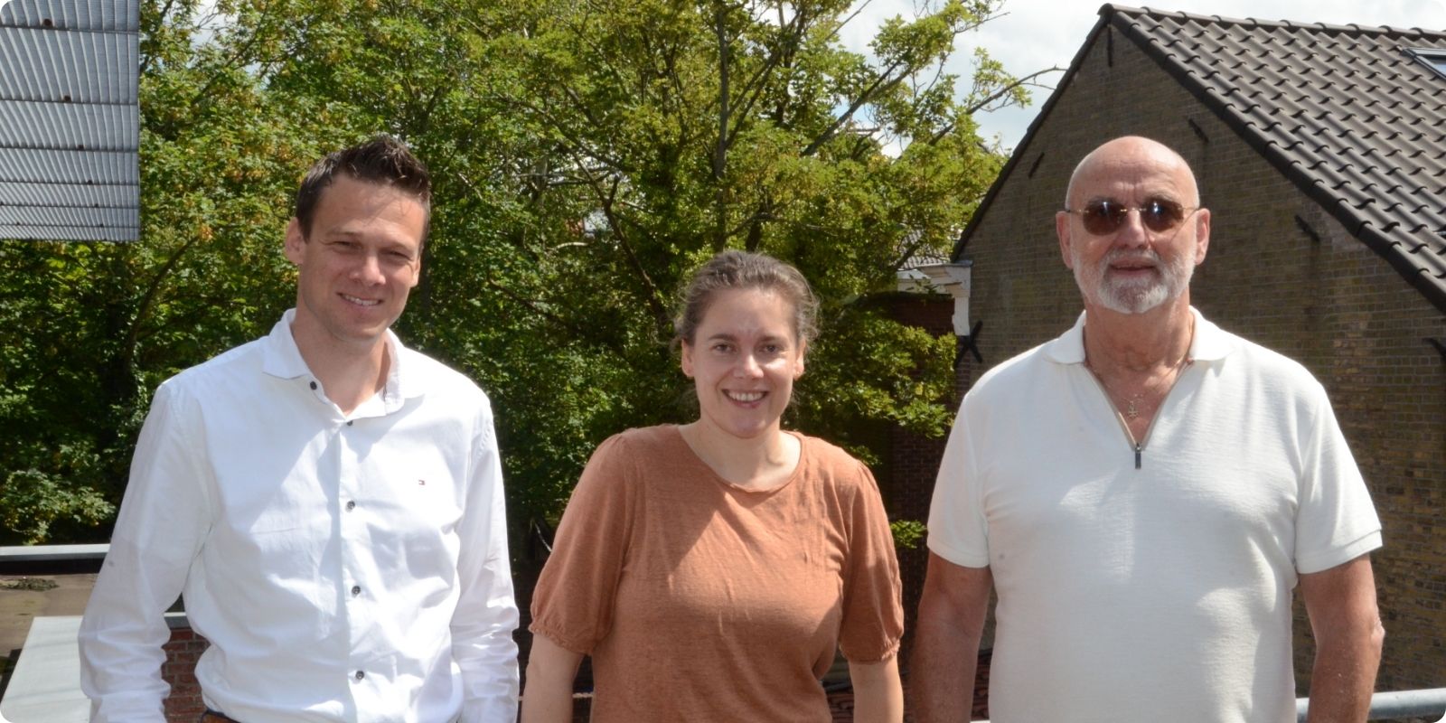 Sebastiaan Weerd (Enovation), Eline Loomans (DSW) en Marc van Wijk (SRZ)